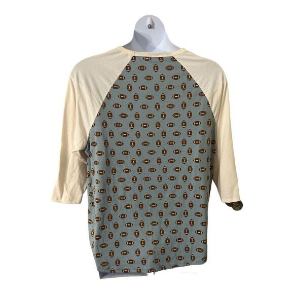 Lularoe football print randy top - Picture 3 of 4